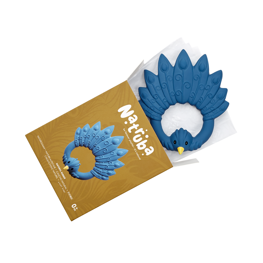 Anneau de dentition Paon Bleu - Natruba