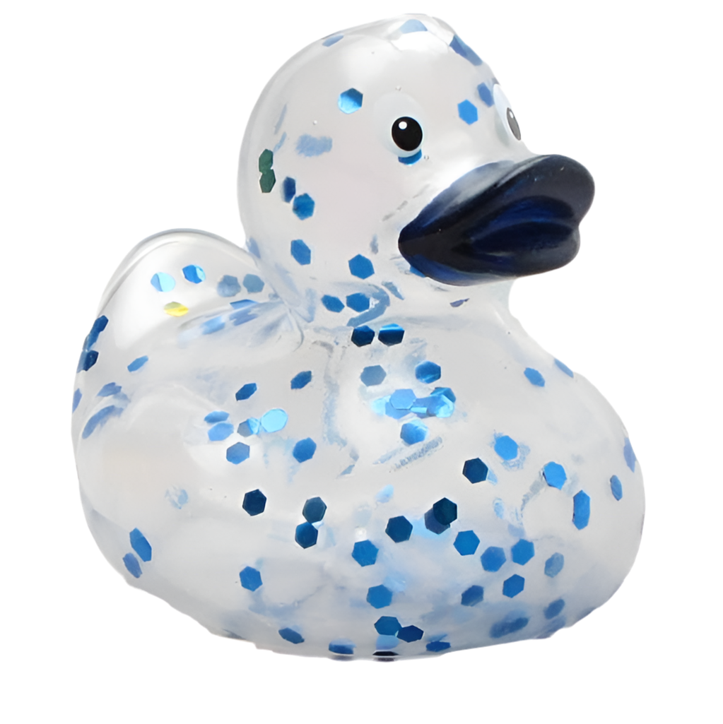 Blue Sequin Duck