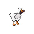 pins canard blanc avec feuille de boucher cdb