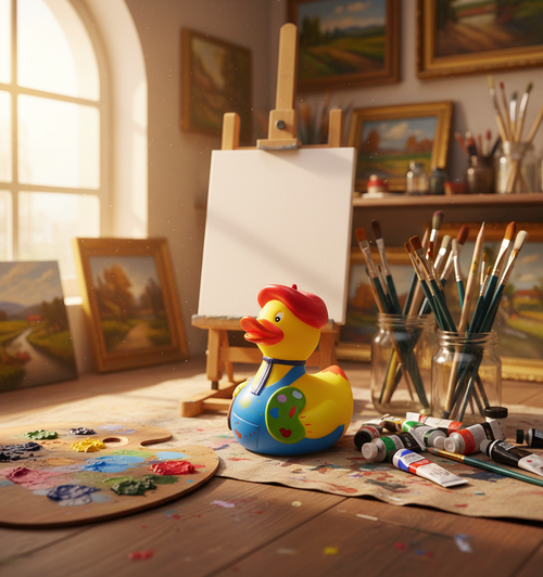 Canard Artiste Peintre