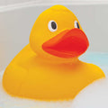 Anatra gialla gigante da piscina