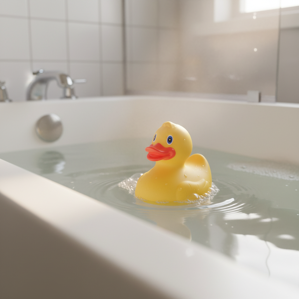 Anatra gialla da bagno