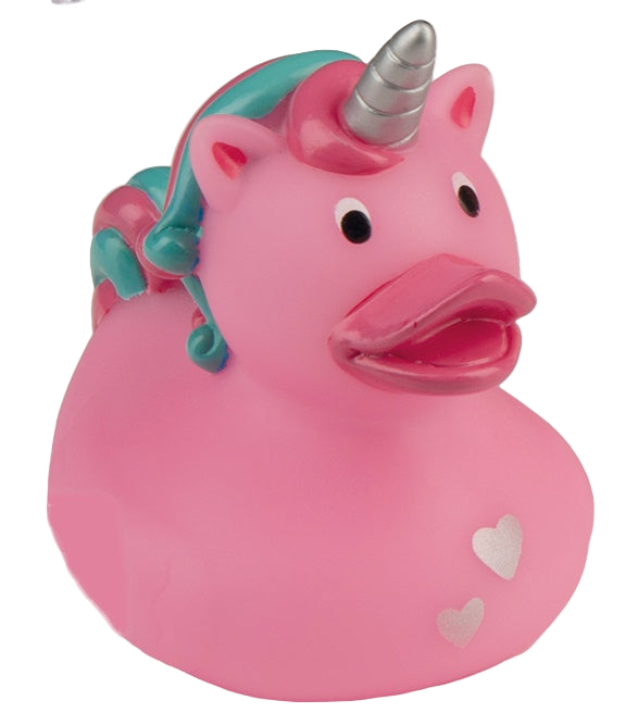 Anatra Unicorno Rosa Cuore