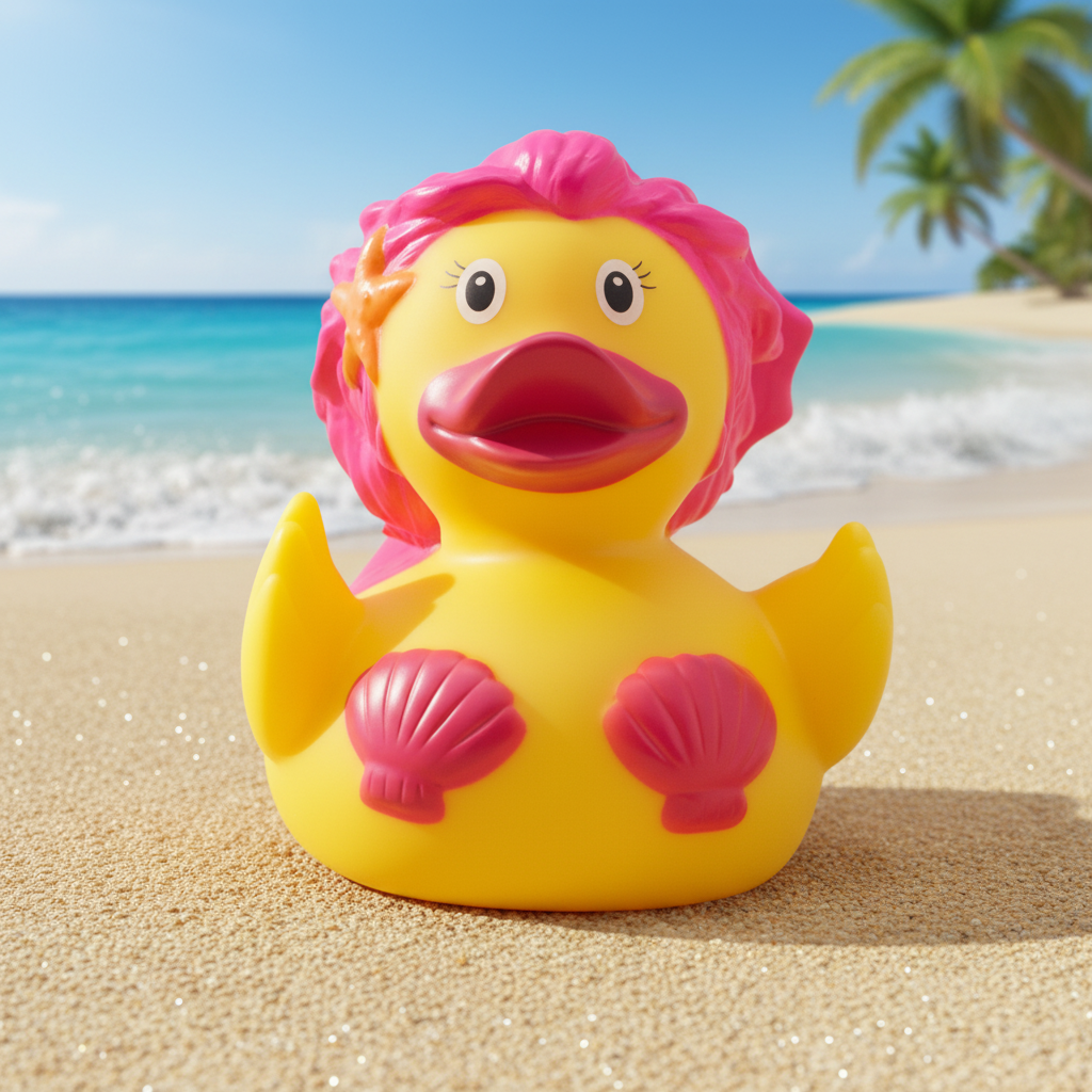 Pink Mermaid Duck
