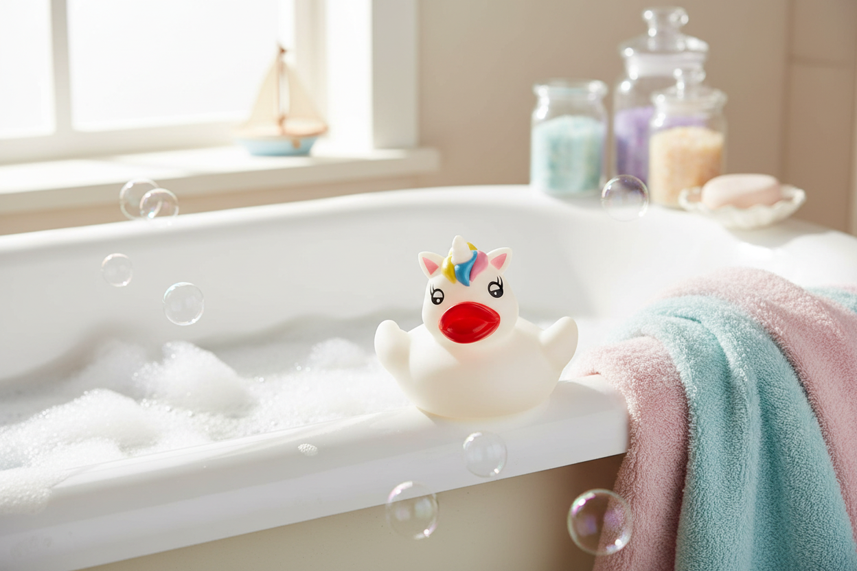 Anatra da bagno unicorno