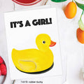 Duck Girl Birth Card