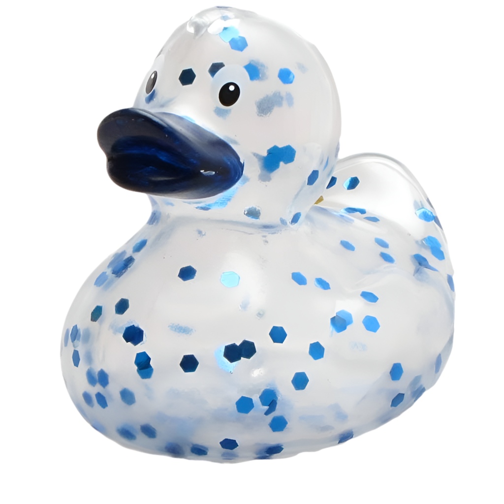 Blue Sequin Duck