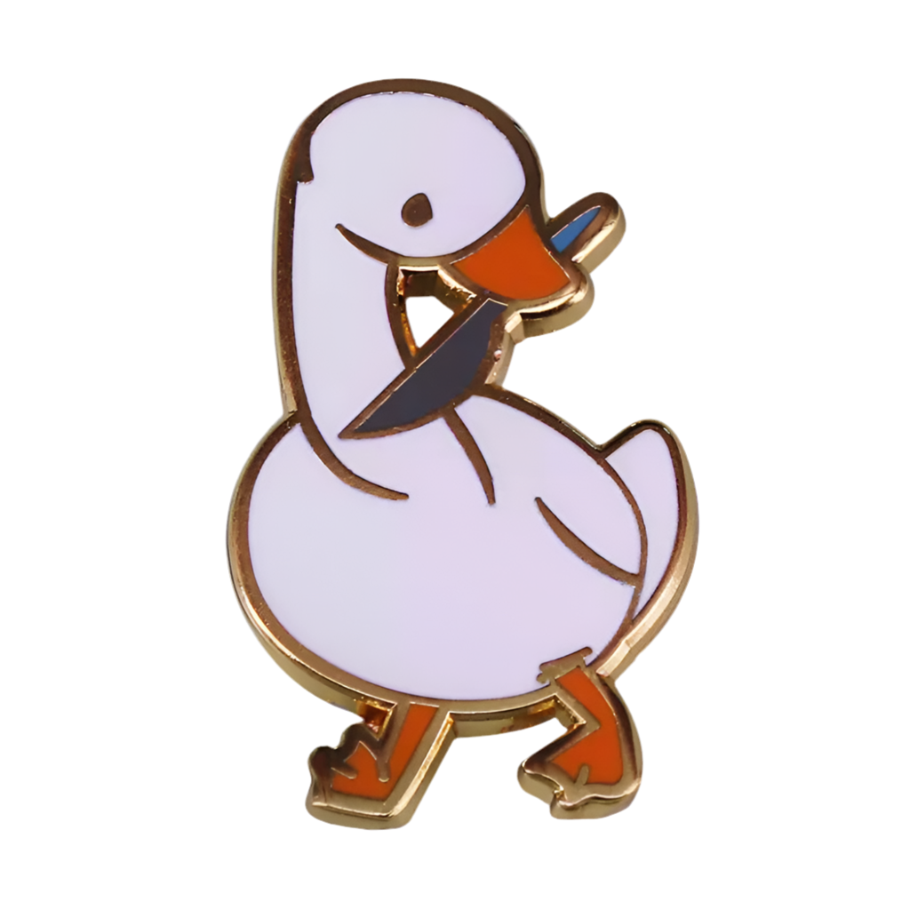 Pin's Canard Blanc Couteau