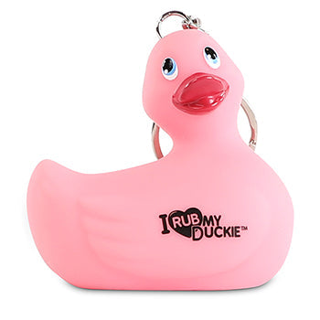 Portachiavi Anatra Rosa "I Rub My Duckie"