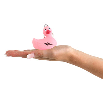 Portachiavi Anatra Rosa "I Rub My Duckie"