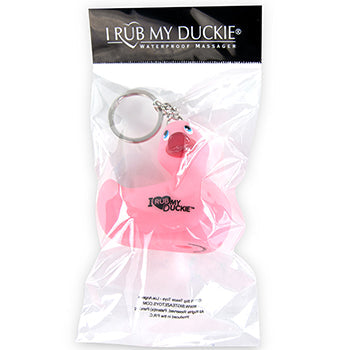Portachiavi Anatra Rosa "I Rub My Duckie"
