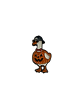 Spilla Anatra Bianca Zucca di Halloween