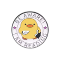 pins canard jaune be aware i am reading