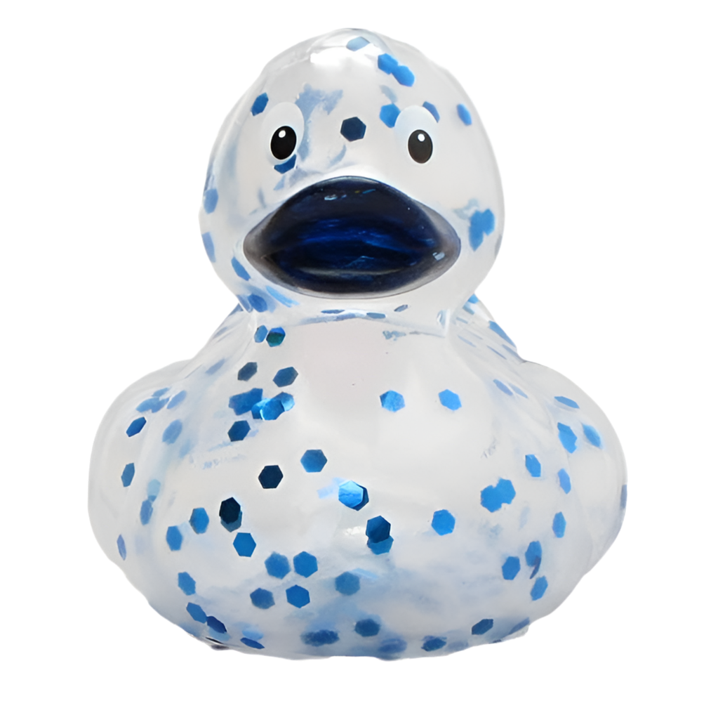 Blue Sequin Duck