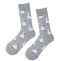 chaussettes grises canards blancs