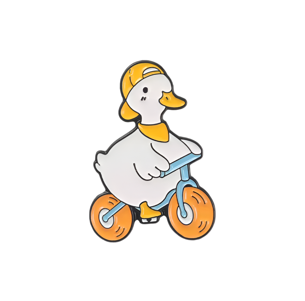 Pin's Canard Blanc Vélo