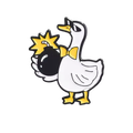 pins canard blanc avec explosif