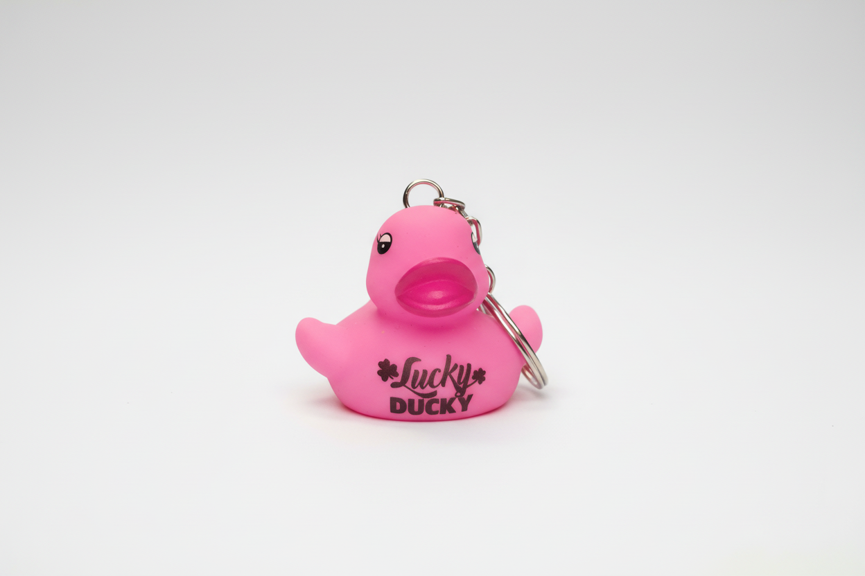 Portachiavi Anatra Rosa Lucky Ducky