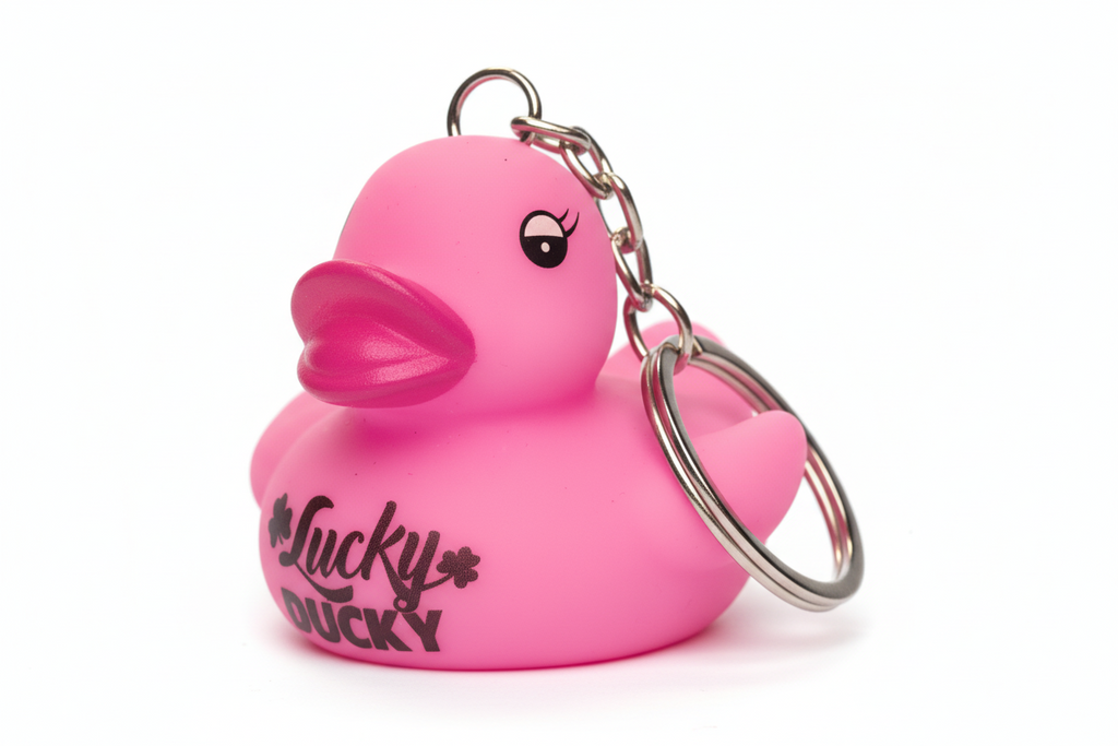 Portachiavi Anatra Rosa Lucky Ducky