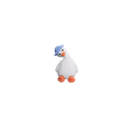 Pin's Canard Blanc Chapeau Bleu