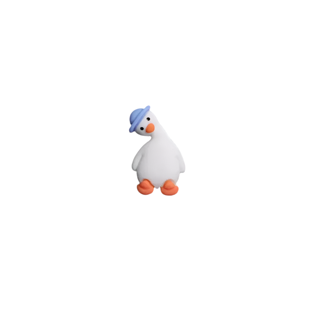 Pin's Canard Blanc Chapeau Bleu