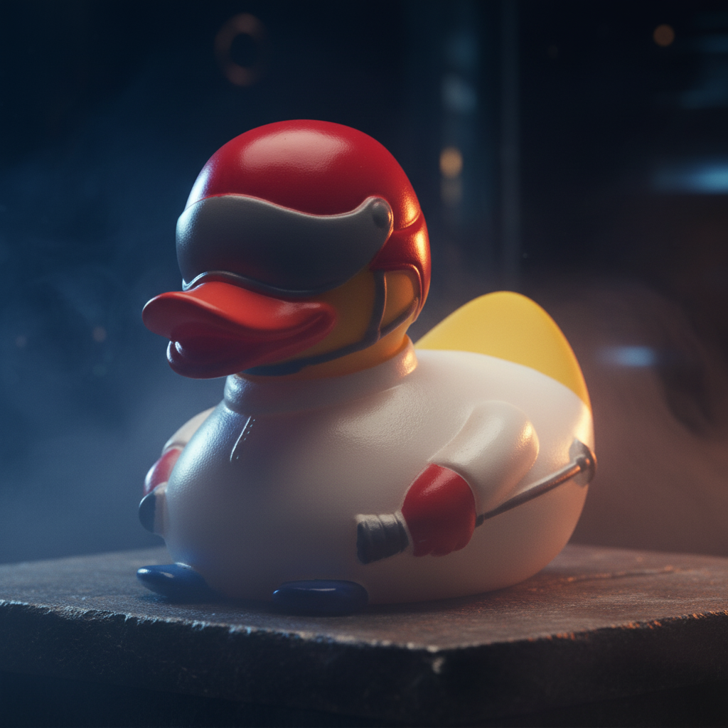 Skiing Duck