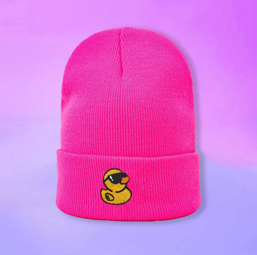 Bonnet Enfant Canard Jaune Lunettes de Soleil