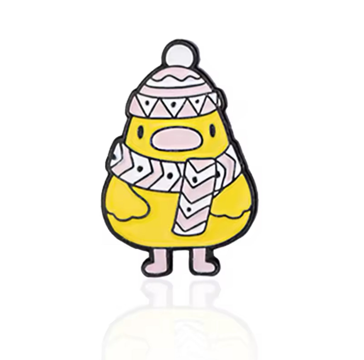 pins canard jaune hiver