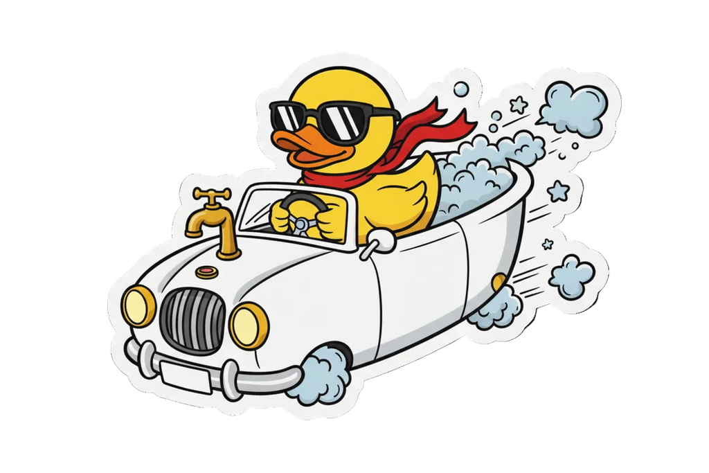 Adesivo Anatra Decappottabile – Cool Duck Driver