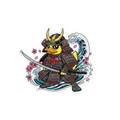 Adesivo Anatra Samurai – Onore e Coraggio