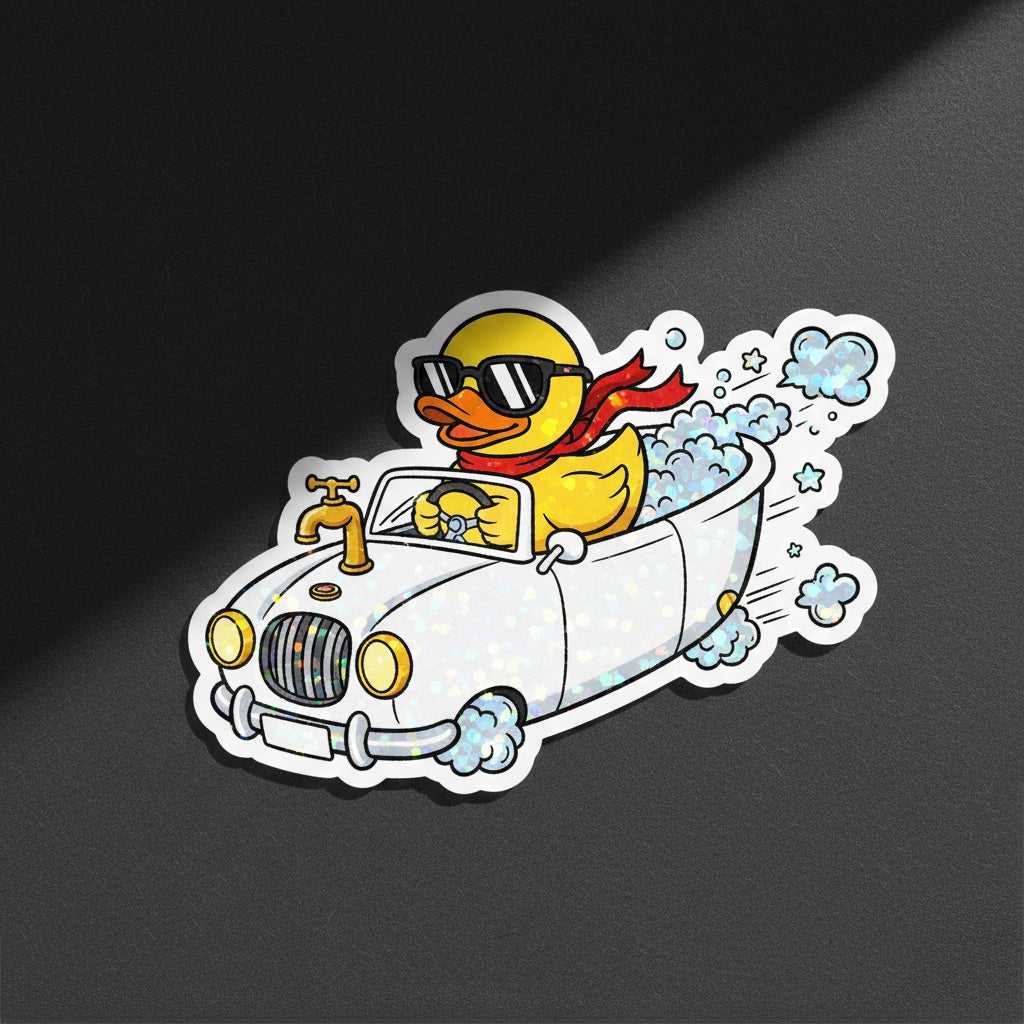 Adesivo Anatra Decappottabile – Cool Duck Driver