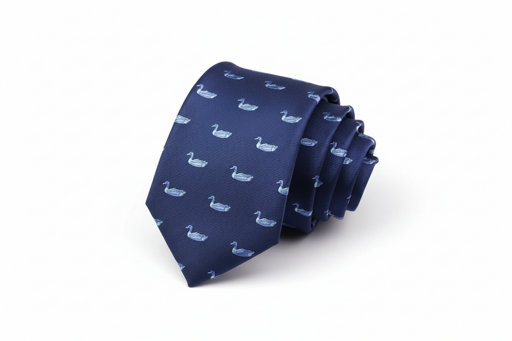 Cravate Canard Bleu
