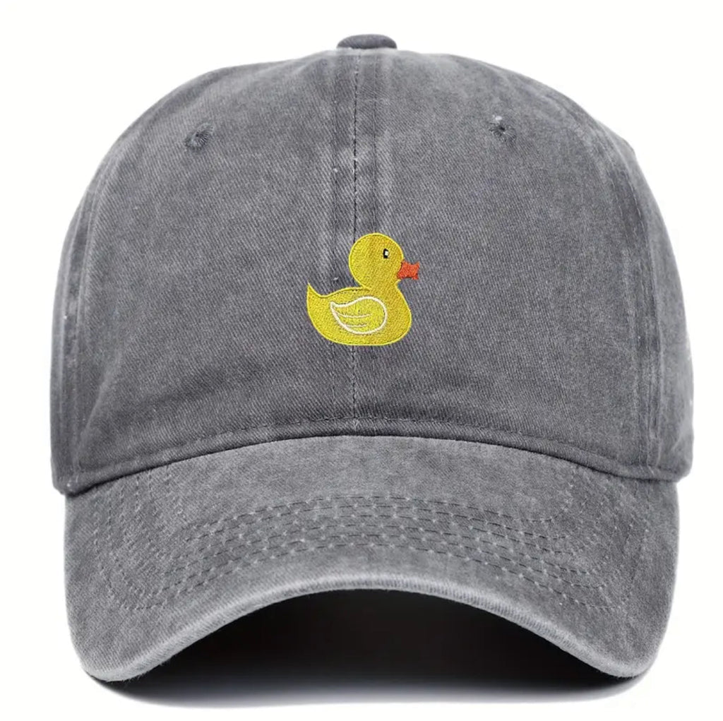 Casquette Délavée Canard Jaune Brodé