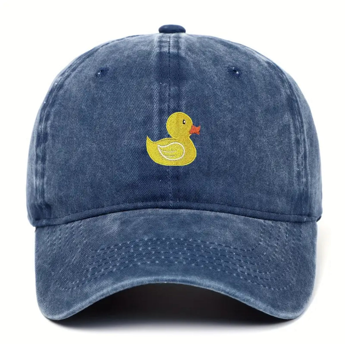 Casquette Délavée Canard Jaune Brodé