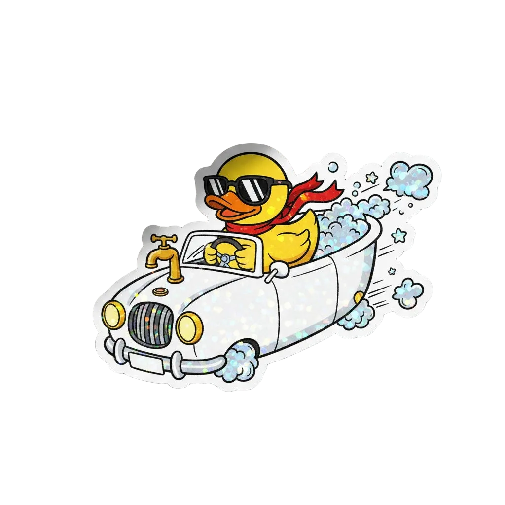 Adesivo Anatra Decappottabile – Cool Duck Driver