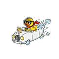 Adesivo Anatra Decappottabile – Cool Duck Driver