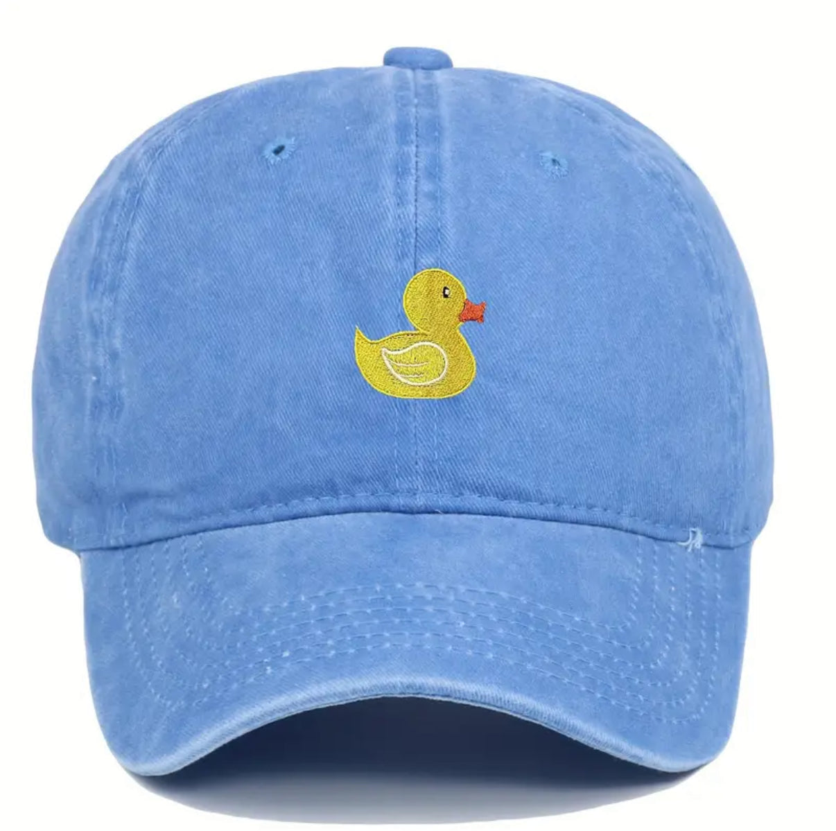 Casquette Délavée Canard Jaune Brodé