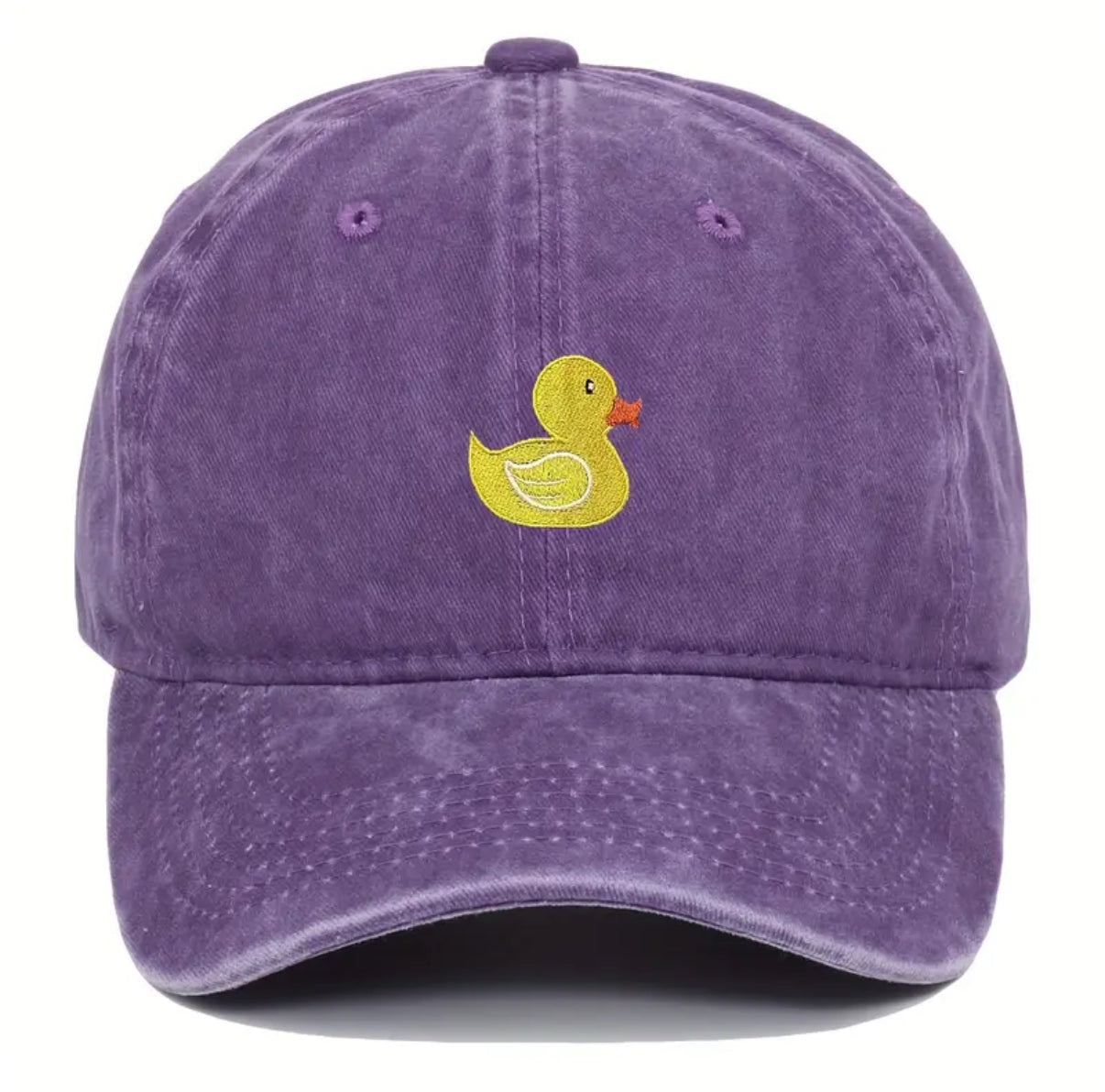 Casquette Délavée Canard Jaune Brodé