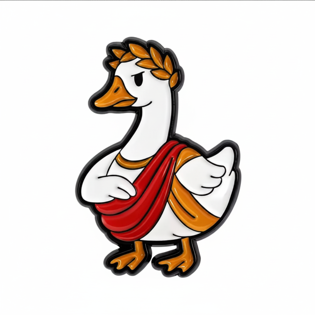 Spilla Anatra Giulio Cesare