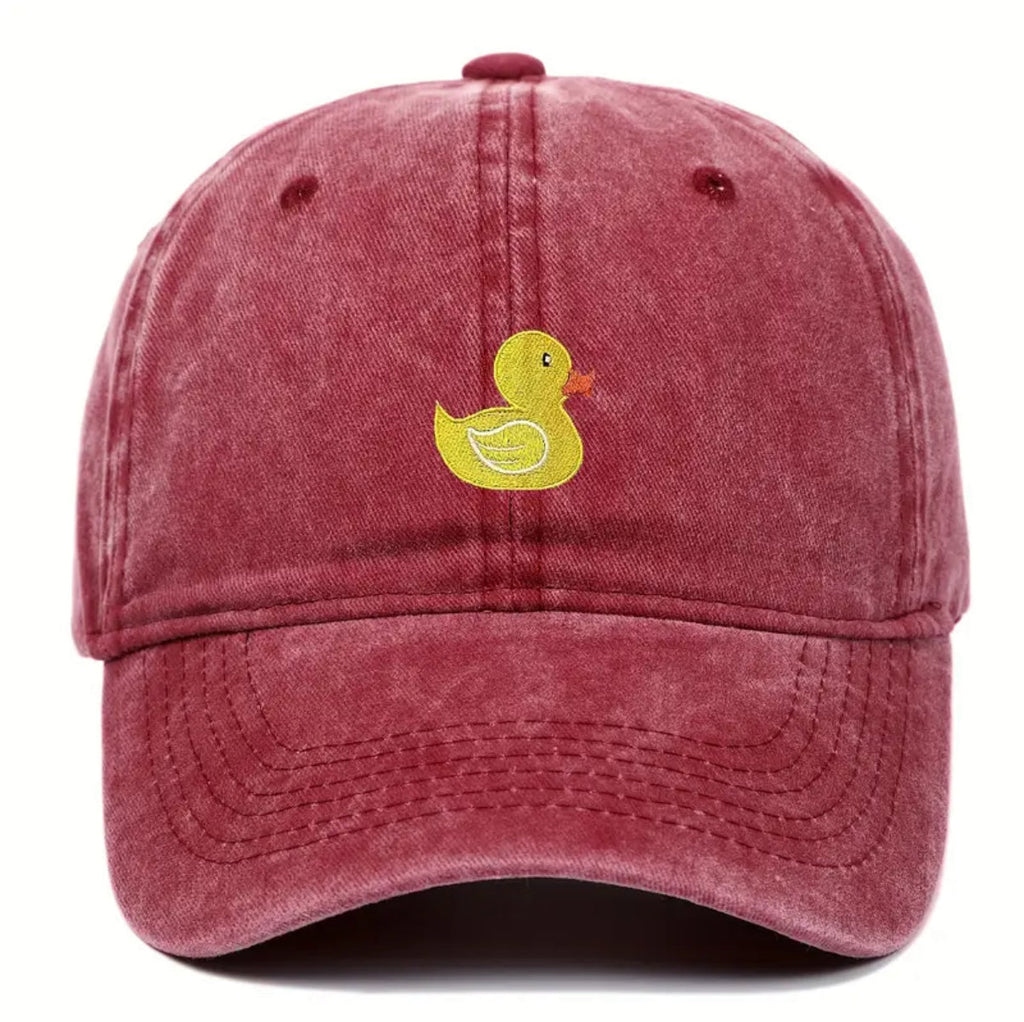 Cappellino Delavé Anatra Gialla Ricamata