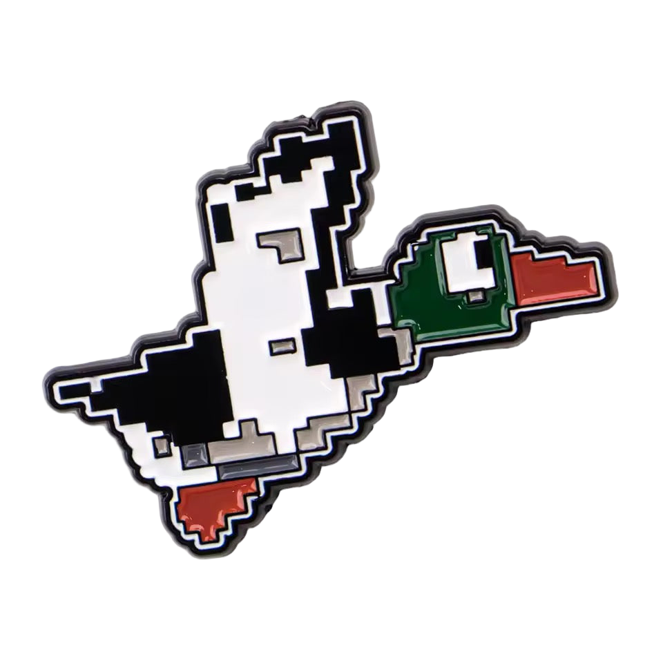 Spilla Anatra Selvatica Pixel Art