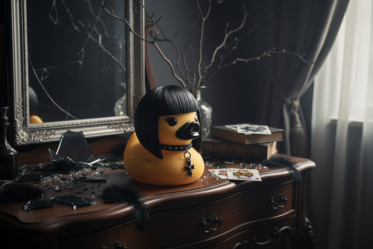 Statuetta Anatra Goth