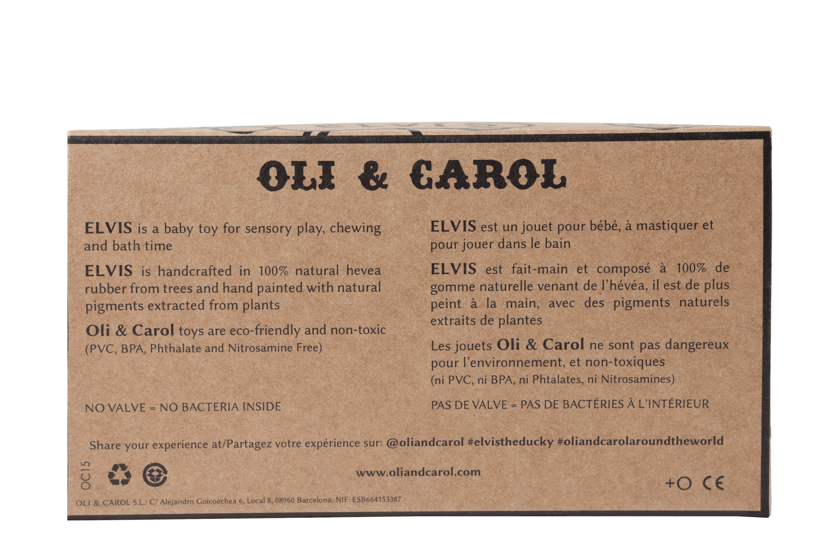 Elvis le Canard Gris – Jouet de bain et dentition bébé – vue produit 6