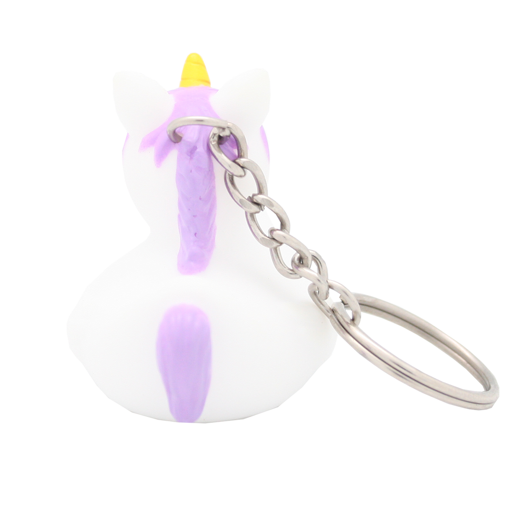 Porte-Clés Canard Licorne Blanche