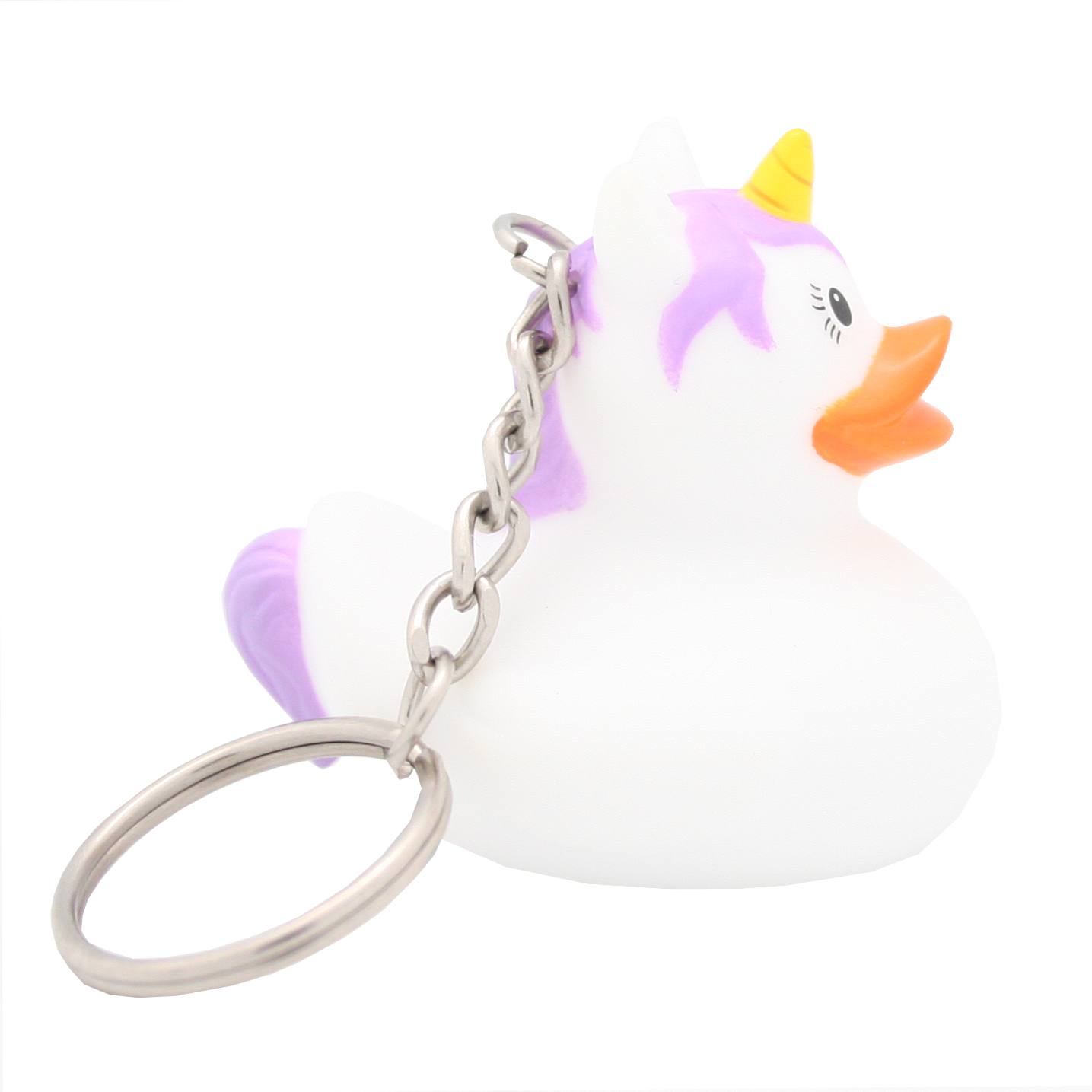 Porte-Clés Canard Licorne Blanche