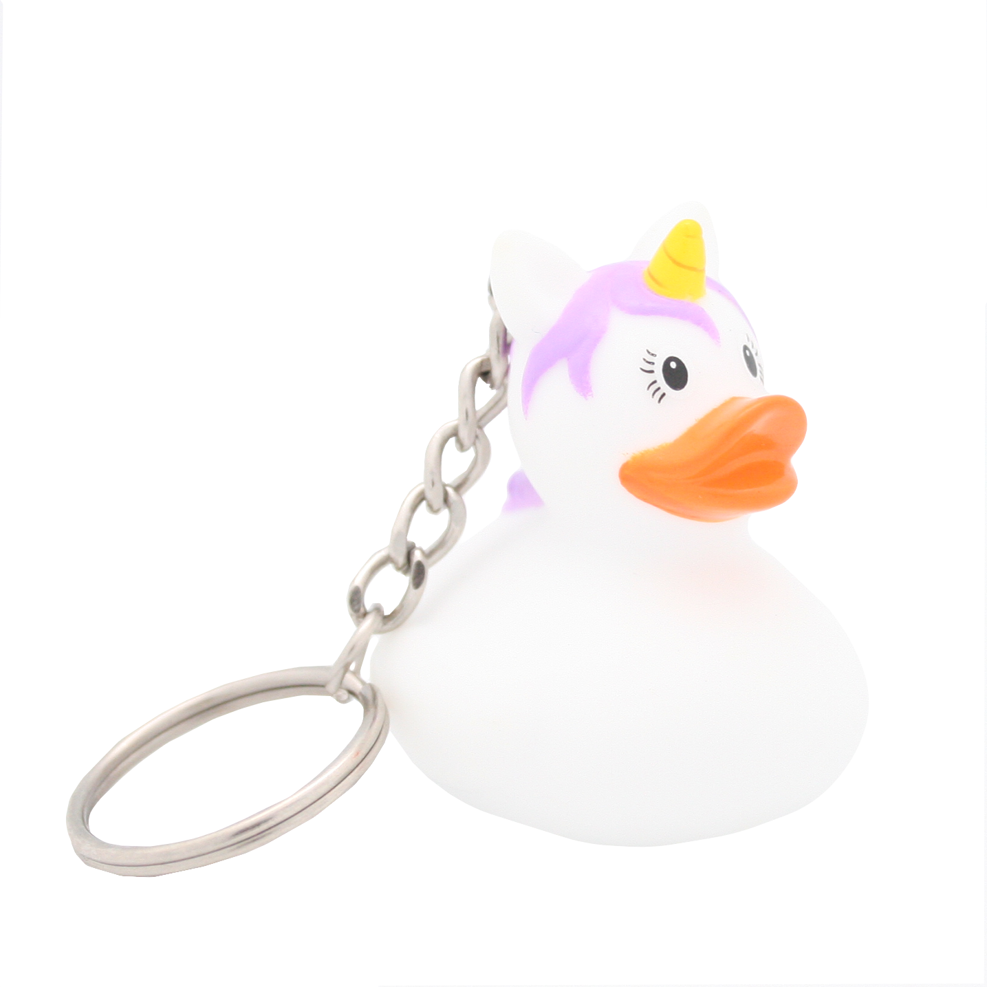 Porte-Clés Canard Licorne Blanche