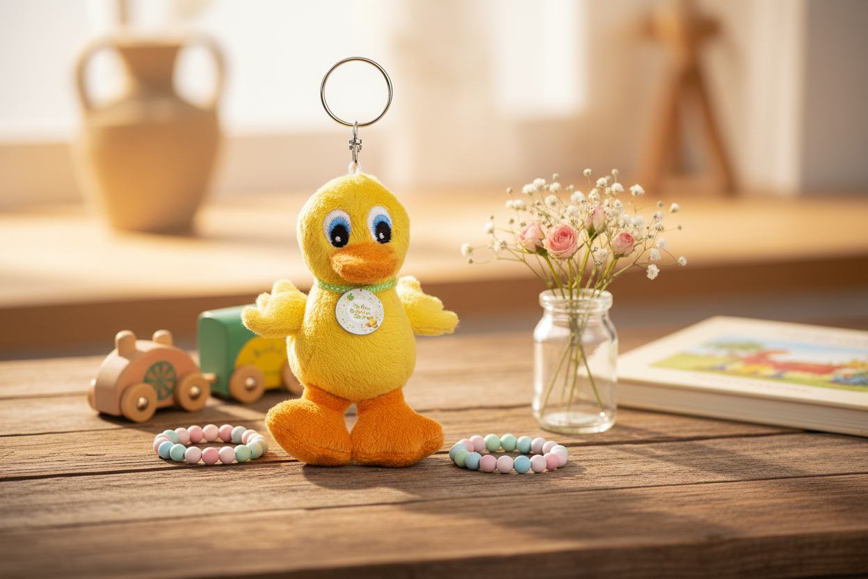 Plush Duck Keychain