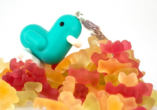 Portachiavi Anatra Blu Candy