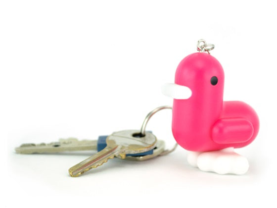 Magenta Duck Keychain CMYK