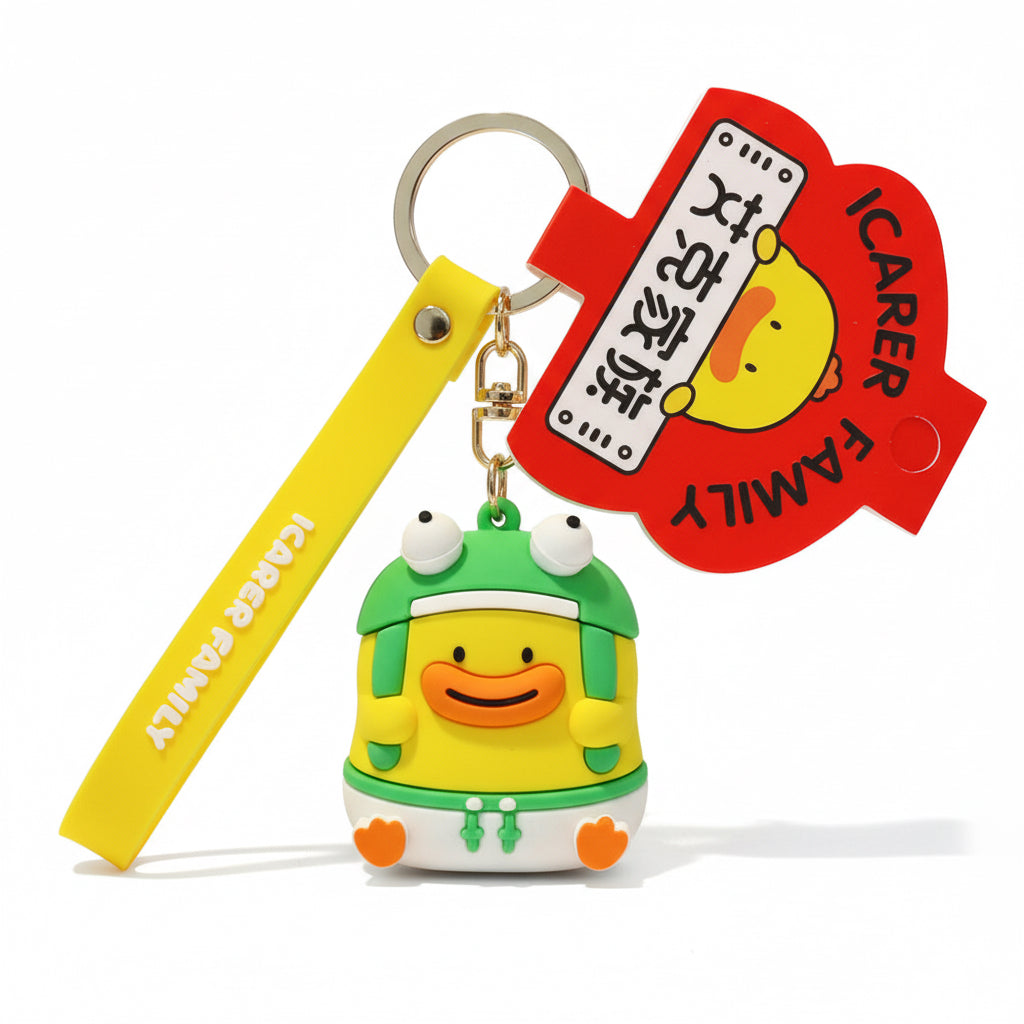 Duck Hat Frog Keychain